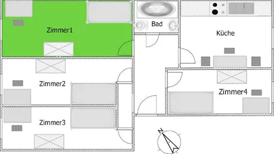 Rooms in Berlin Friedrichshain-Kreuzberg - photo 2